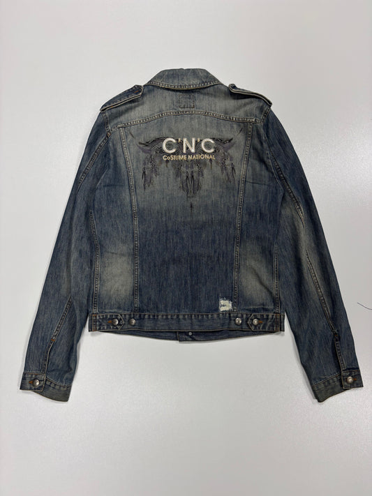 Costume National C'N'C Embroidered Denim Jacket (48)