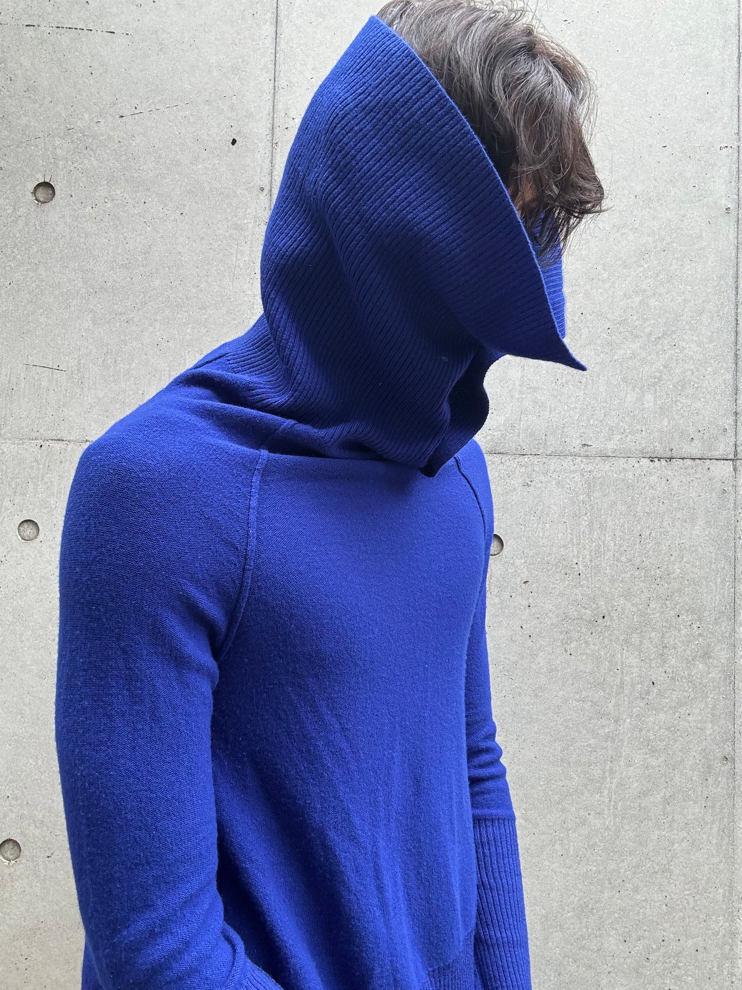 Ý’s by Yohji Yamamoto Asymmetrical Collar Raglan Sweater (2)