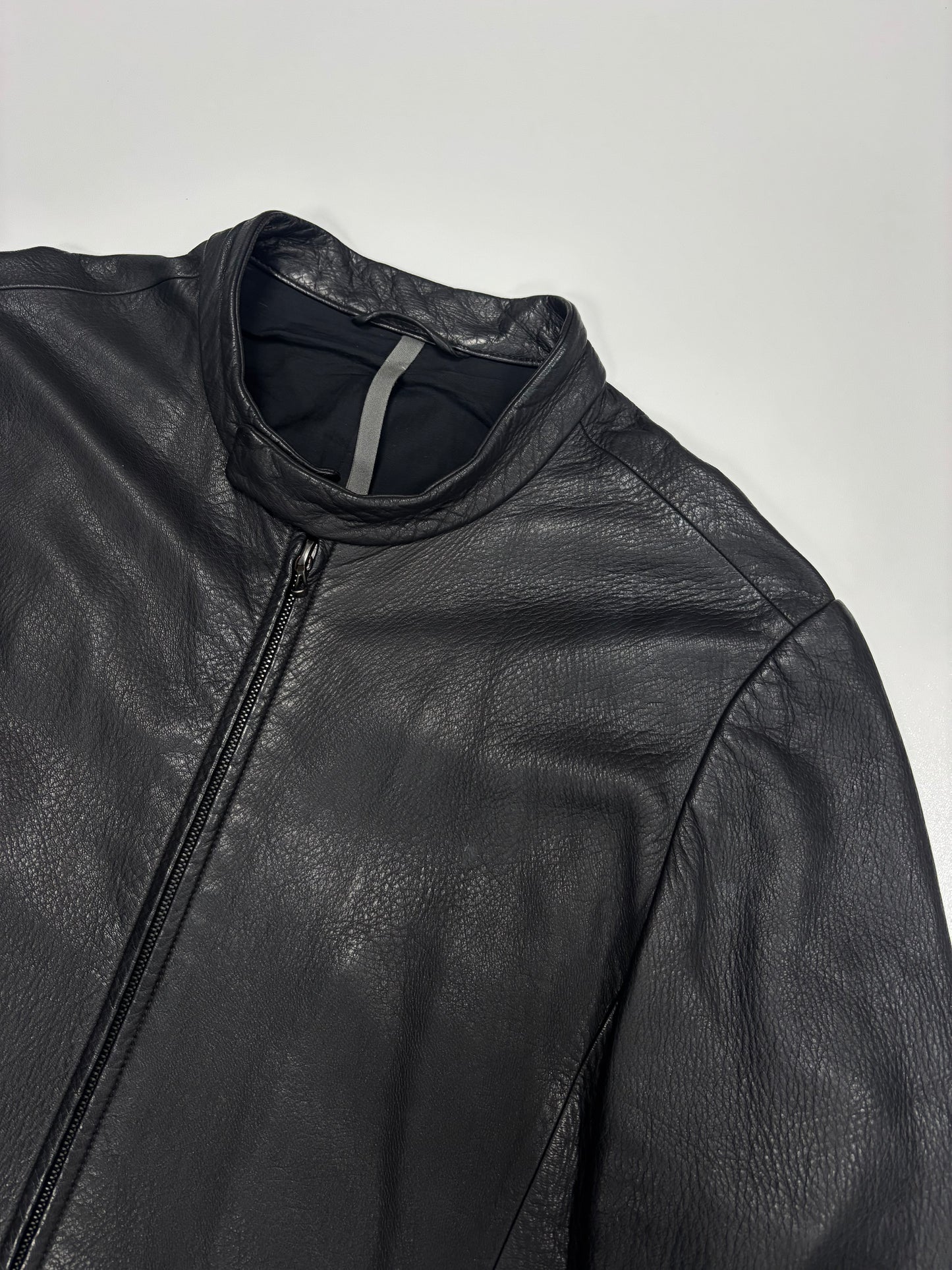ATTACHMENT by Kazuyuki Kumagai No Seam Tight fit leather jacket (L)