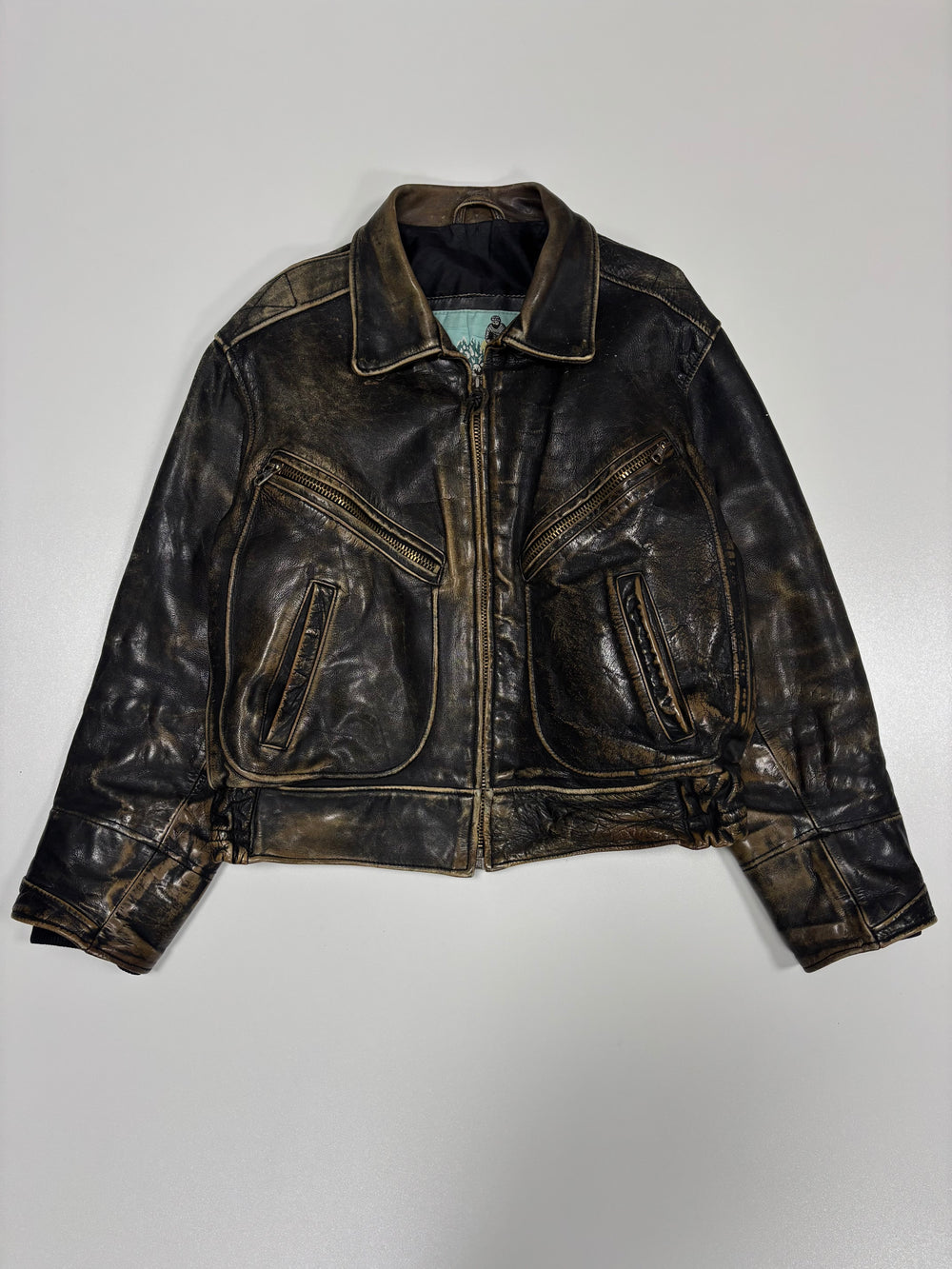 1990’s Faded Aviator Leather Jacket (L)
