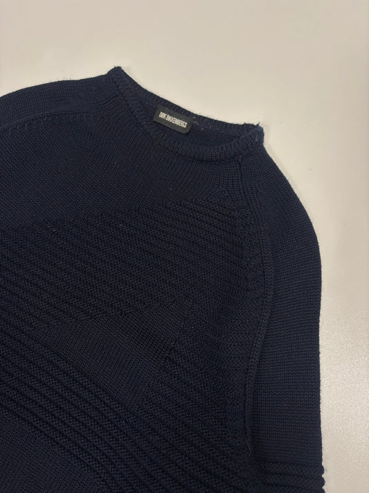 Dirk Bikkembergs Navy Woven Sweater (L)
