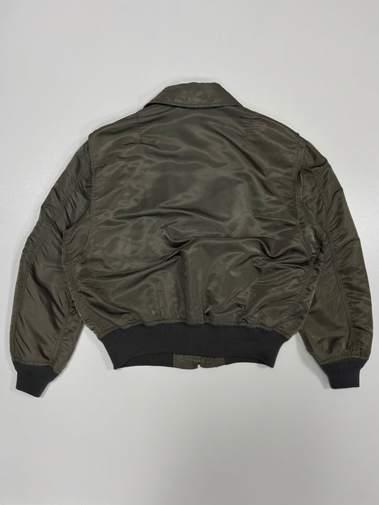 1980’s Avirex Faded Green Bomber Jacket (XL)