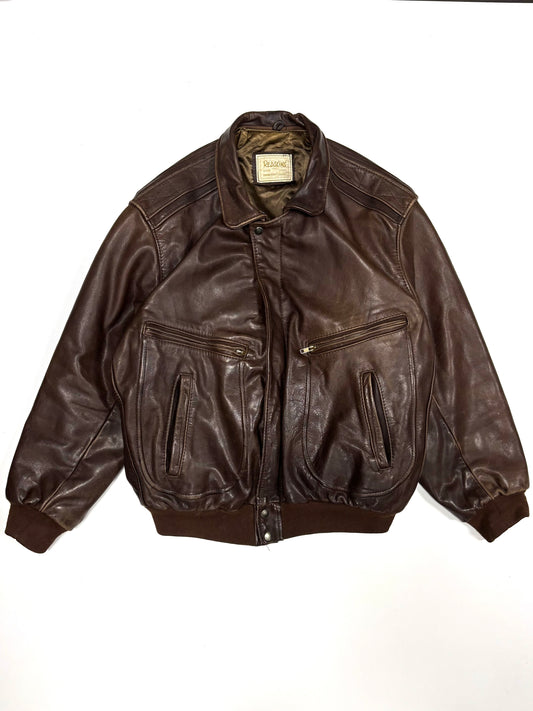 90's Schott Aviator Leather Jacket (XL)