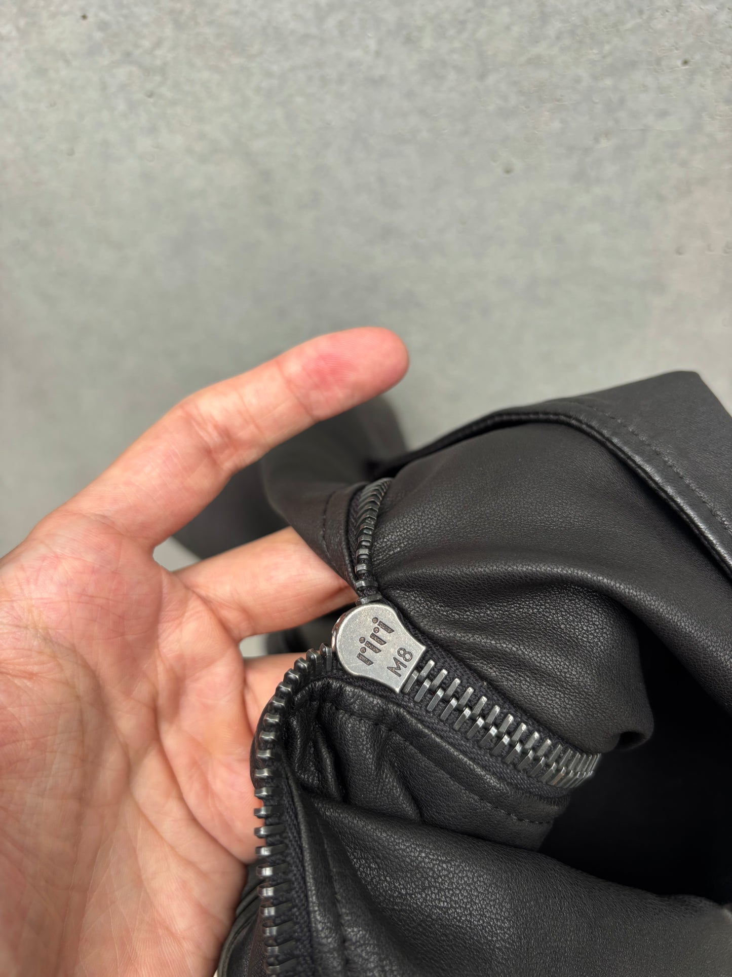 ATTACHMENT by Kazuyuki Kumagai Tight Fit Leather Jacket (2)