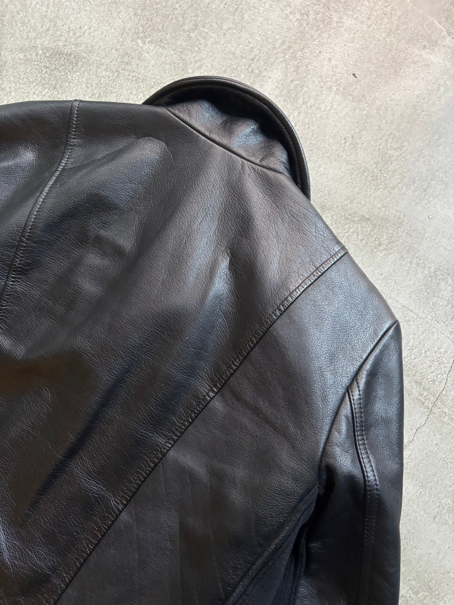 Glamb Double Zip Perfecto Leather Jacket (M)