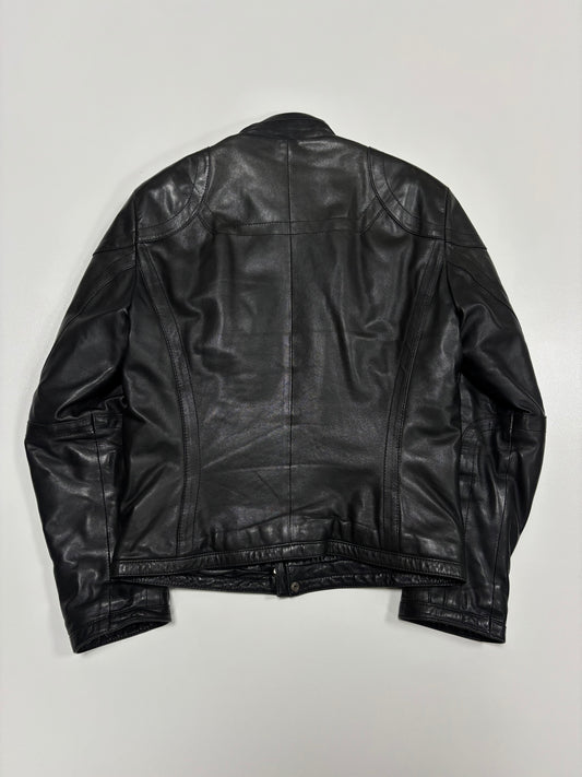 Dirk Bikkembergs Sport Couture Rider Leather Jacket (52)