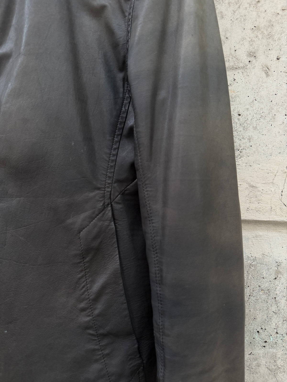 AW/2012 Rick Owens Distressed Leather Jacket (48)