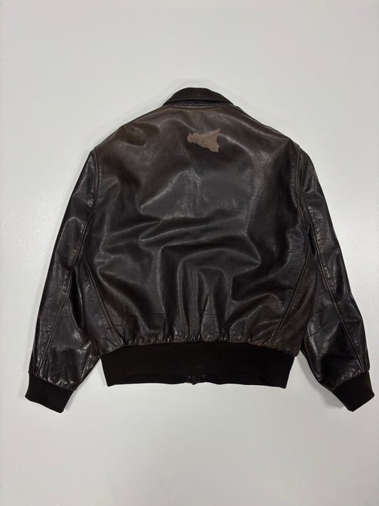 Chevignon Patch Leather Jacket (L)