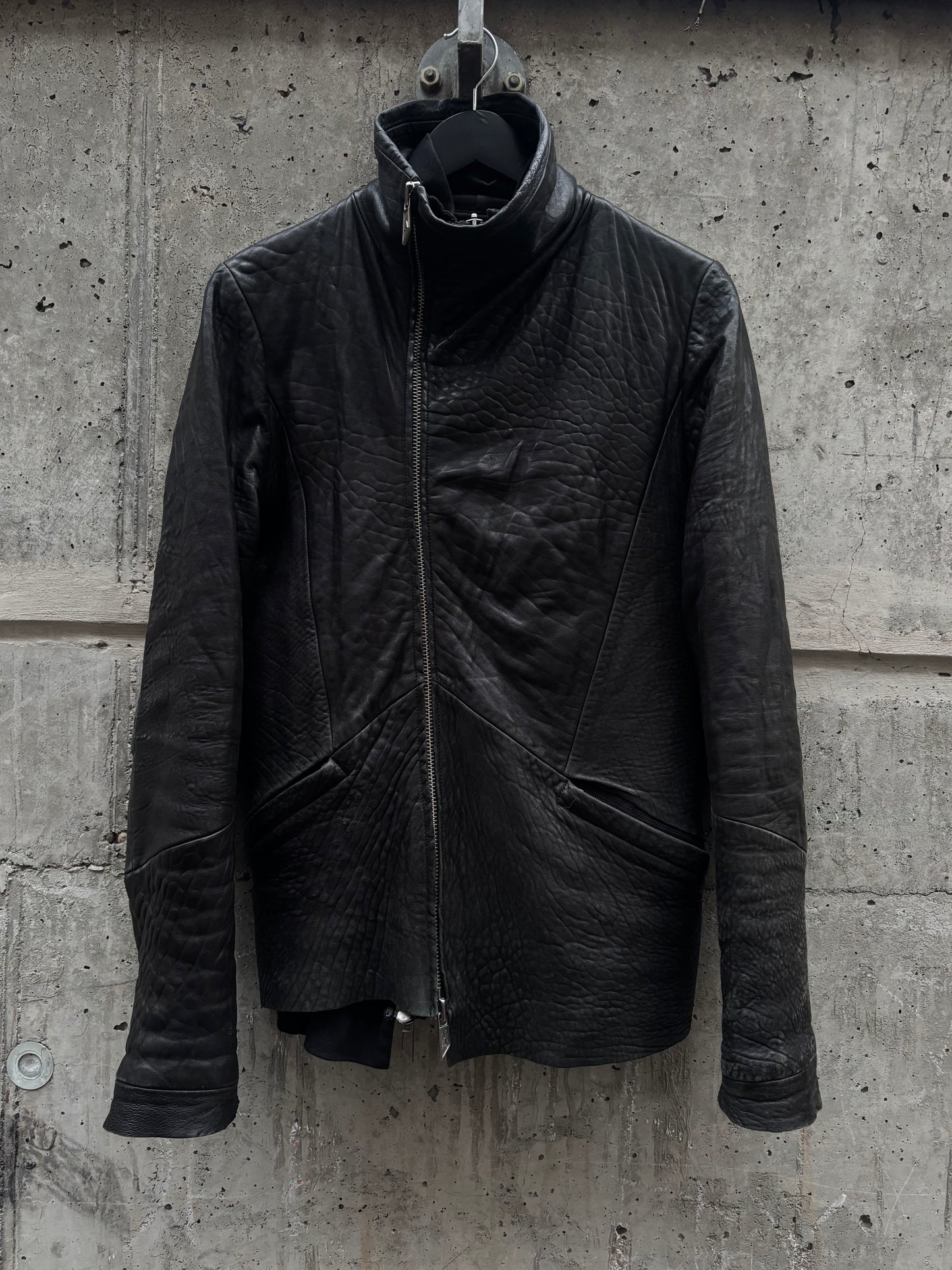 AW2008 Preach Asymmetrical Buffalo Leather Jacket (M)
