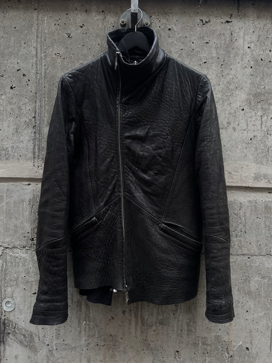 AW2008 Preach Asymmetrical Buffalo Leather Jacket (M)