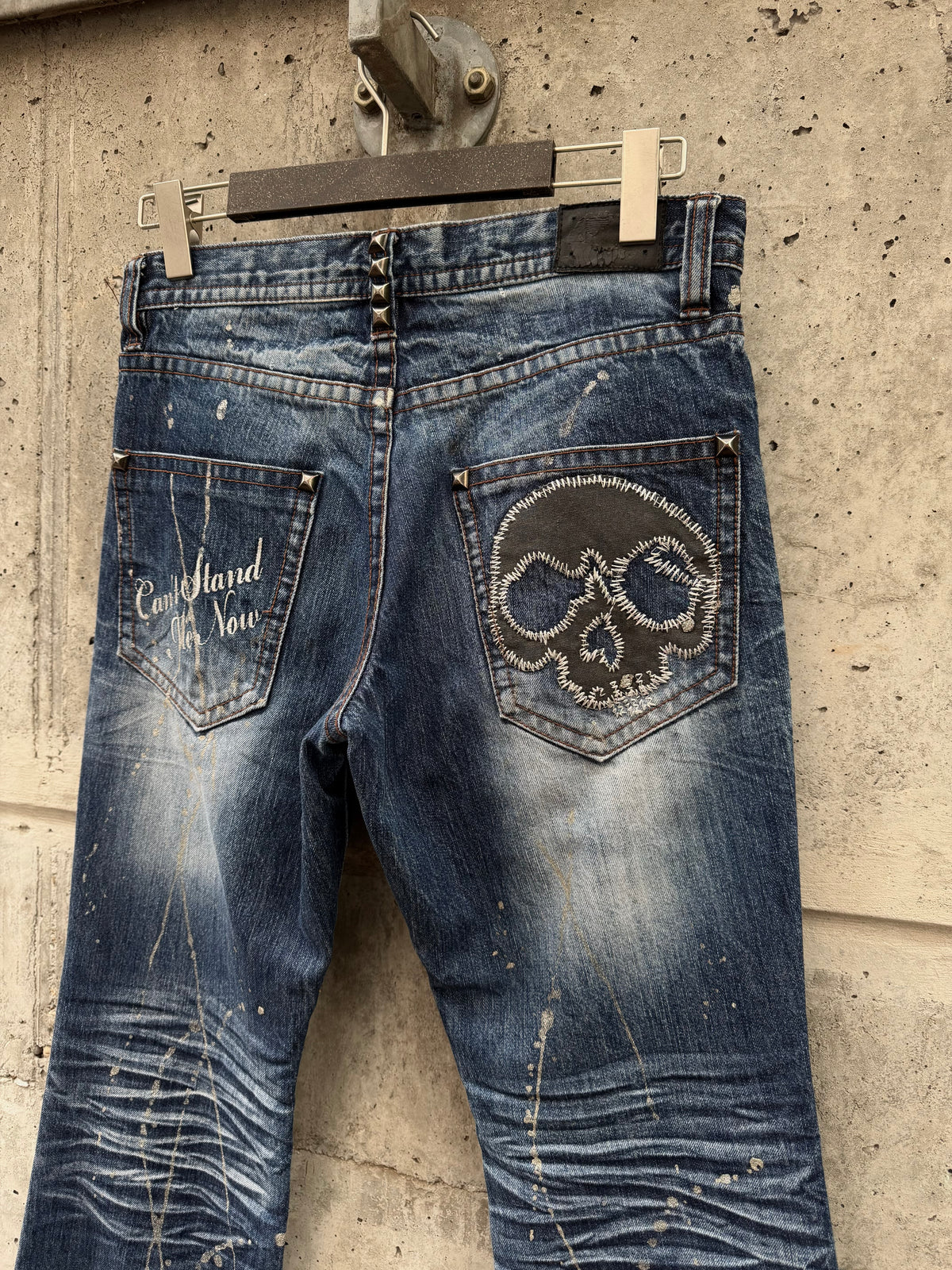 Semantic Design Studded Paint Splatter Denim (M)