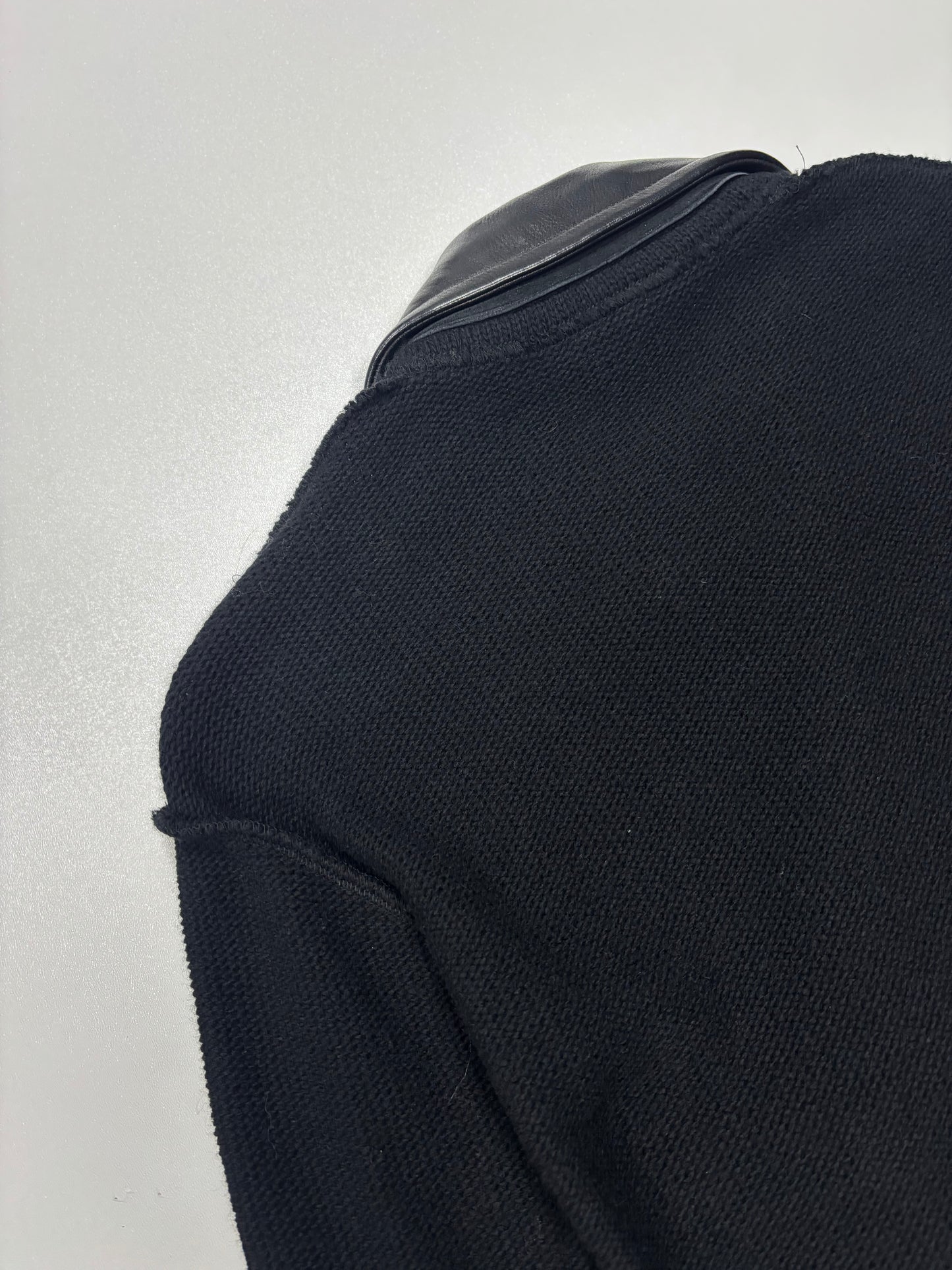 AD2002 Comme des Garçons Deconstructed Leather Biker Jacket (S)