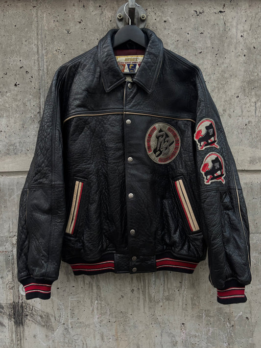 Avirex Russian Federation Varsity Leather Jacket (XL)