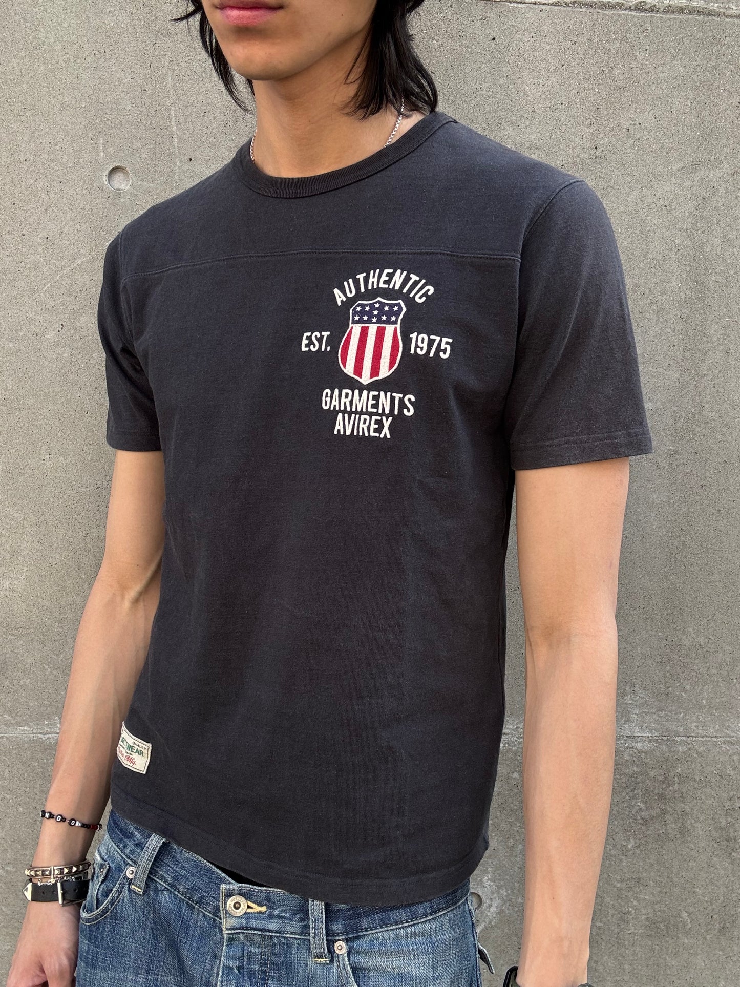 Avirex USA Spellout Logo Tee (M)