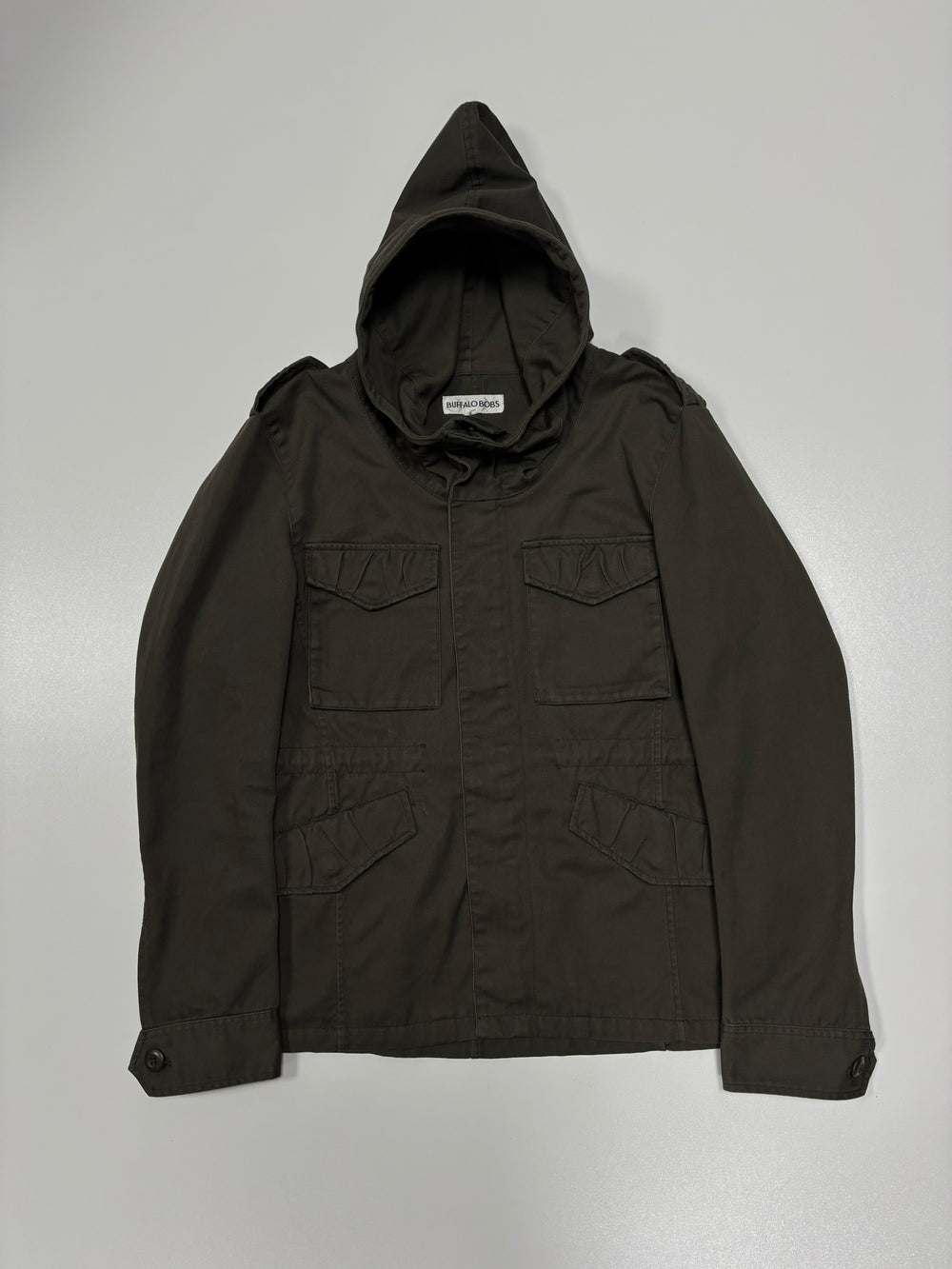 Japanese Buffalo Bobs Military Jacket with Metal Cord Hood (M)