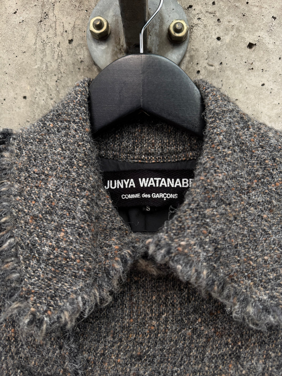 AW/2003 Junya Watanabe Frayed Doublebreasted Coat (S)