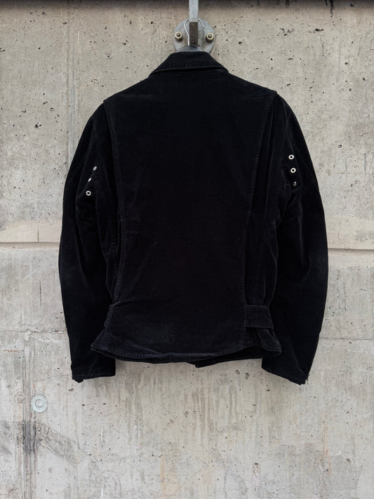 AW/2007 Junya Watanabe Velvet Perfecto Biker Jacket (S)