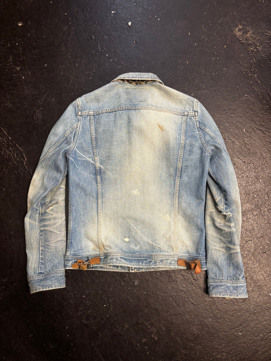 Backlash by Isamu Katayama Distressed Denim Jacket (M)