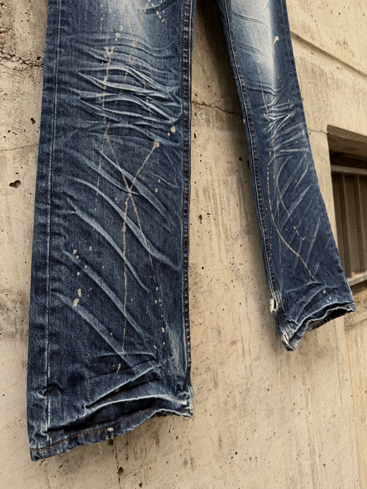 Semantic Design Studded Paint Splatter Denim (M)