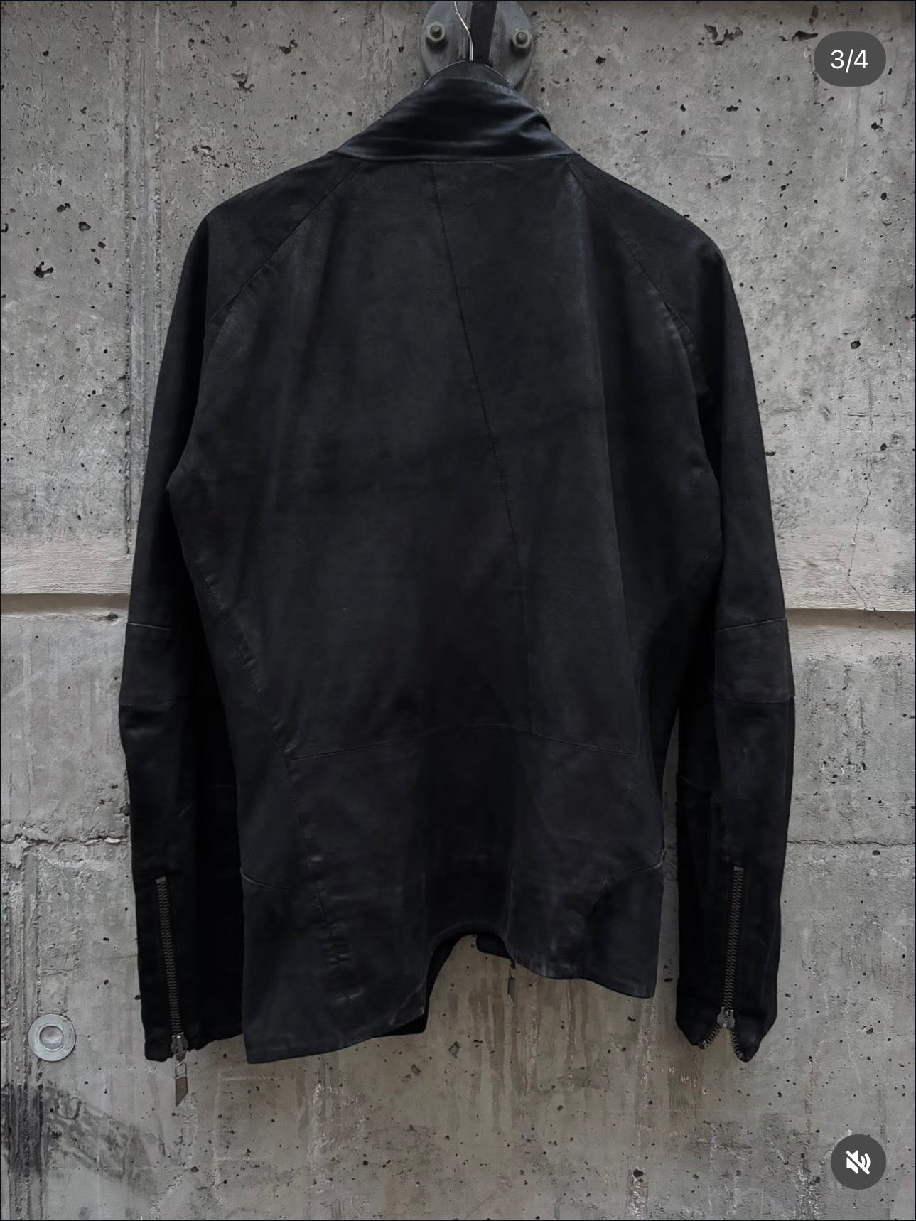 Preach Artisanal Multi Zip Leather Jacket (L)