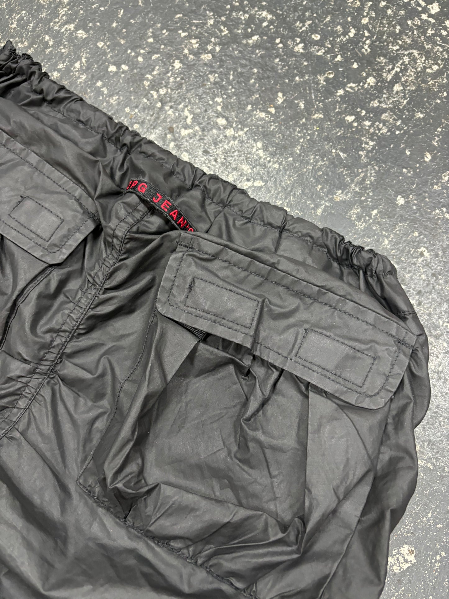 AW03 Jean Paul Gaultier Jeans Wrinkled Skirt (M)