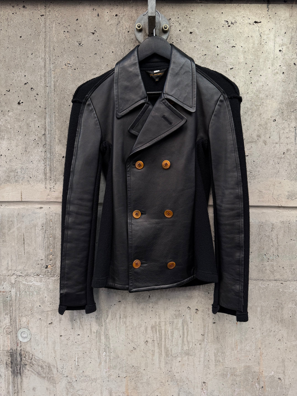 AW/2002 Comme des Garçons Split Fabric Caban (S)