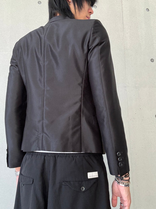 Tornado Mart Shiny Black Rhinestone Blazer (L)