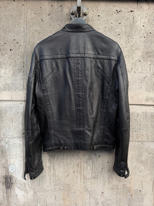 AW/10 Dirk Bikkembergs Biker Leather Jacket (48)