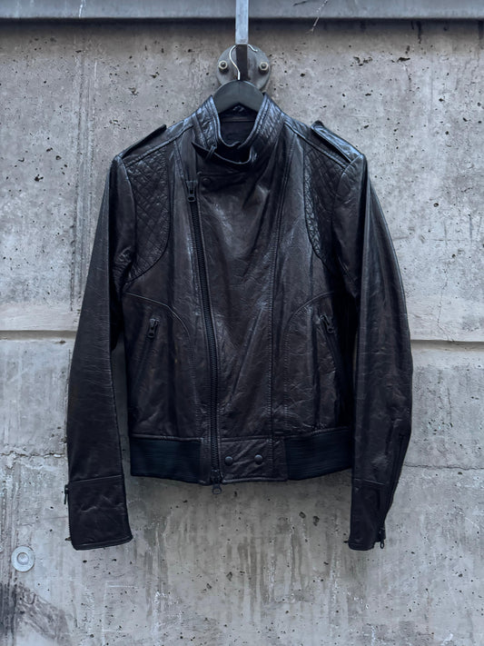 Halb Rider Asymmetrical Leather Jacket (L)