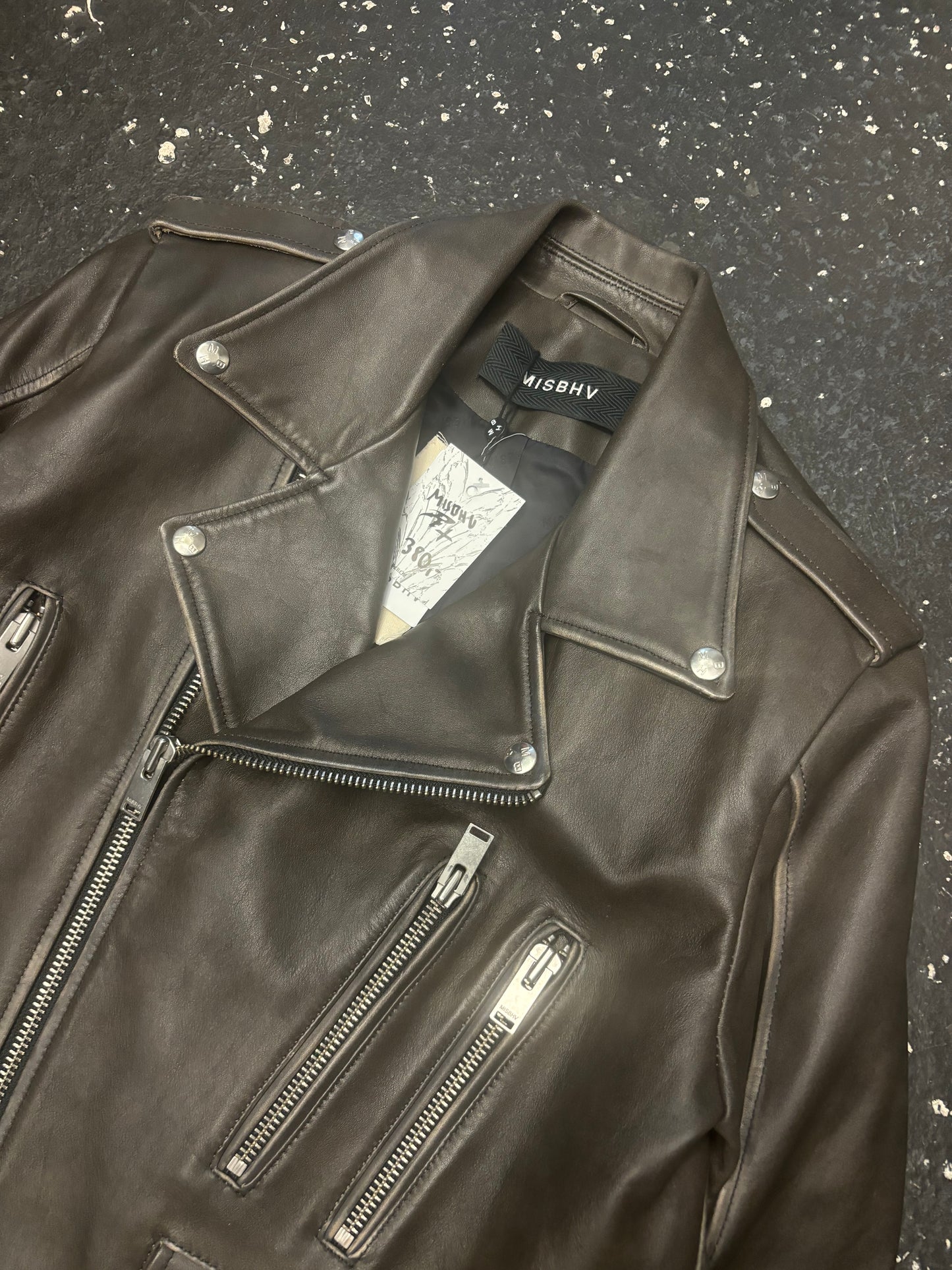 Misbhv Biker Leather Jacket (M)