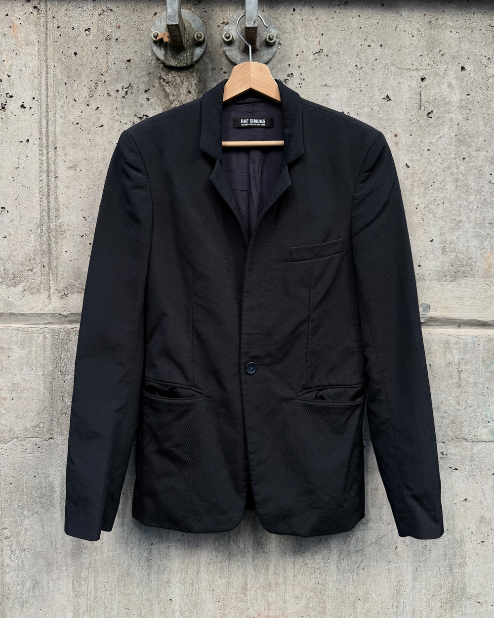 AW/07 Raf Simons Textured Wool Blazer
