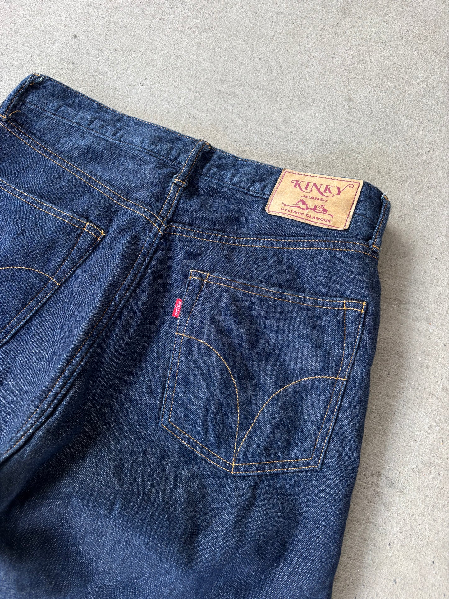 Hysteric Glamour Indigo Studded Baggy Denim (30)