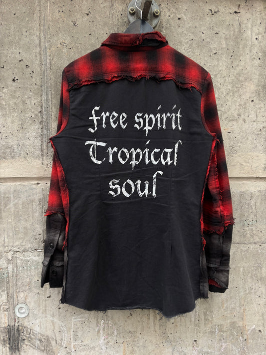 14th Addiction Check Clash Shirt (M)