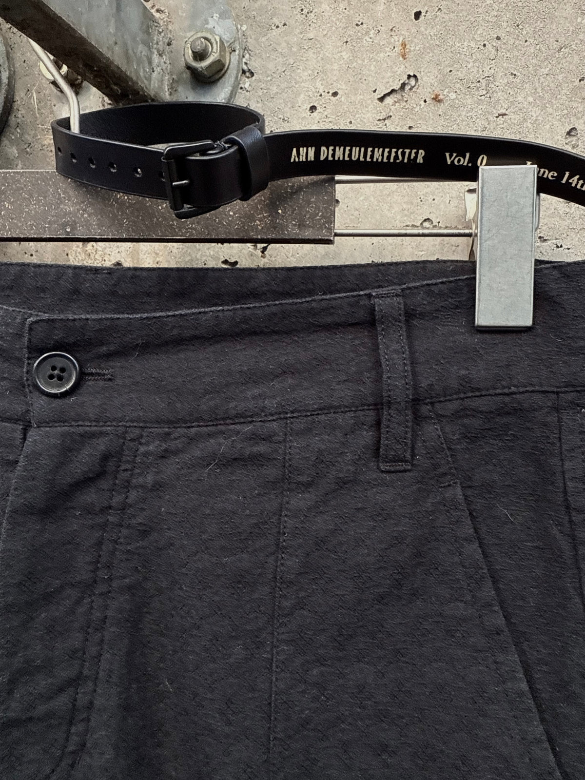 SS/15 Ann Demeulemeester Textured Tapered Trousers (XS)