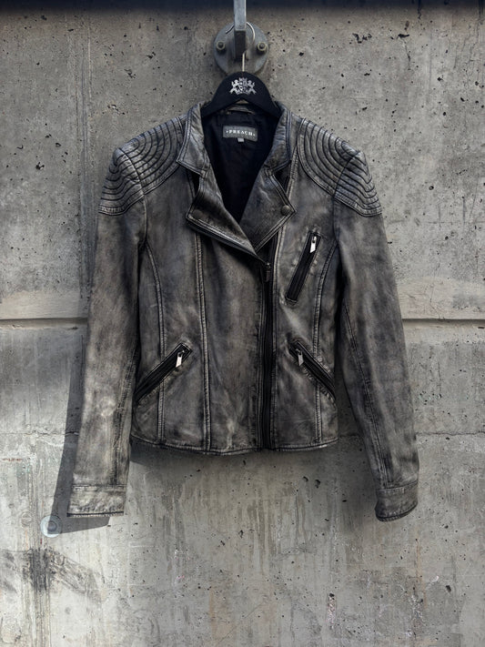 Preach Biker Leather Jacket (S)