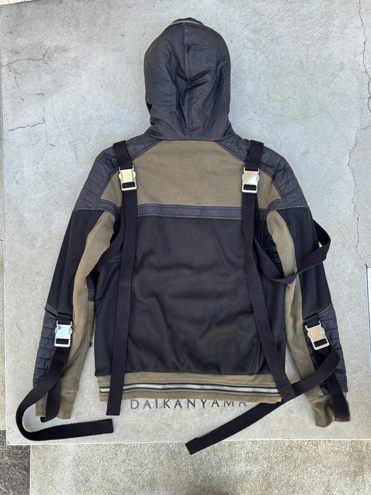 Balmain Functional Hooded Bondage Jacket (S)