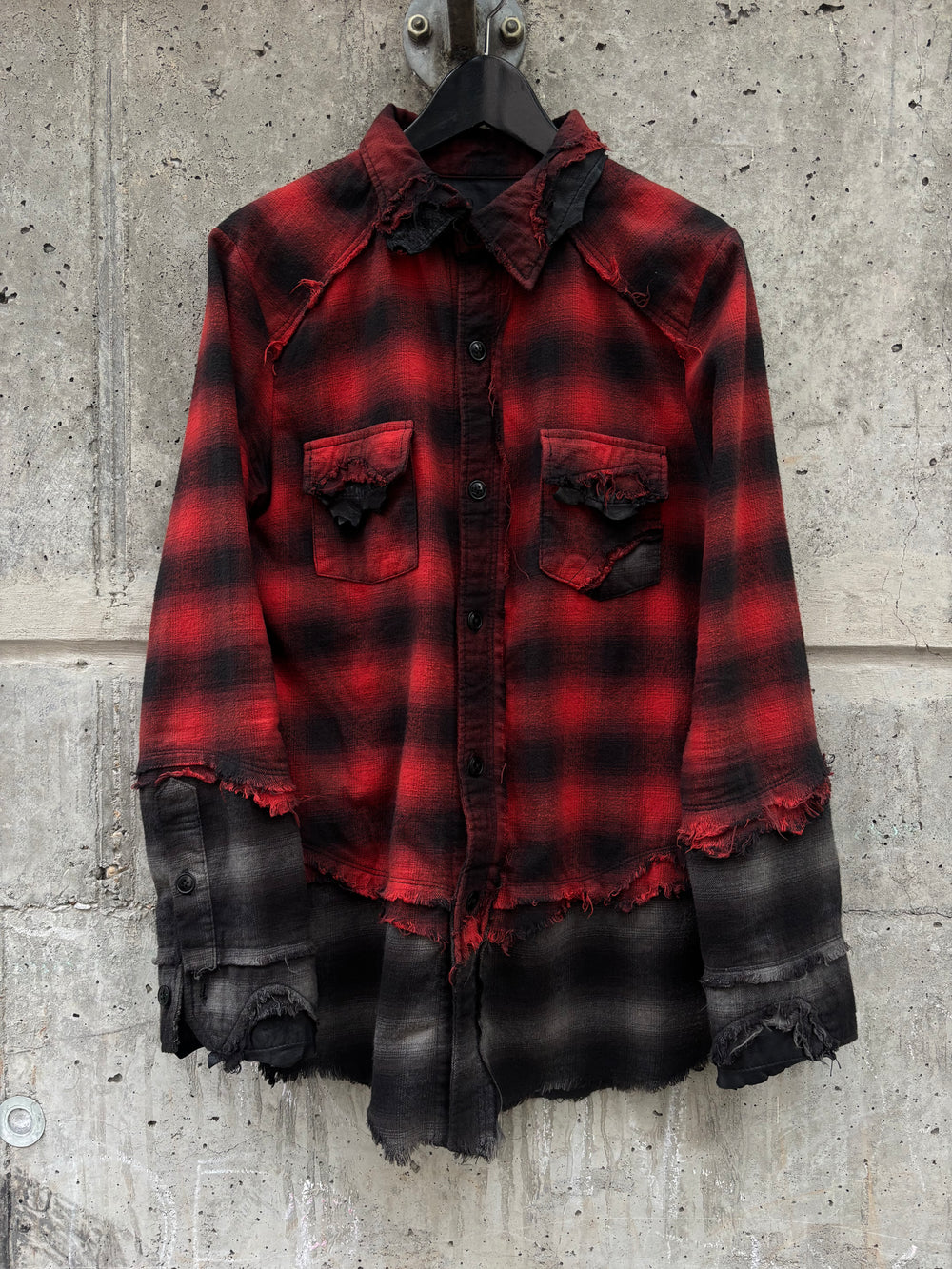 14th Addiction Check Clash Shirt (M)