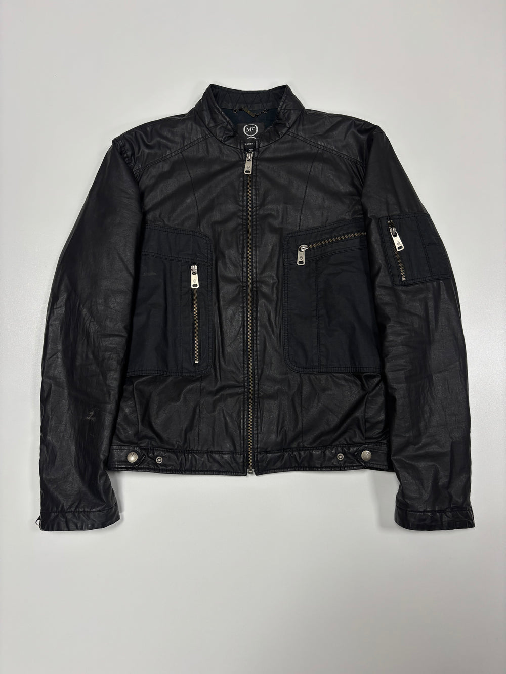SS11 McQ by Alexander McQueen Waxed Rider Jacket (L)