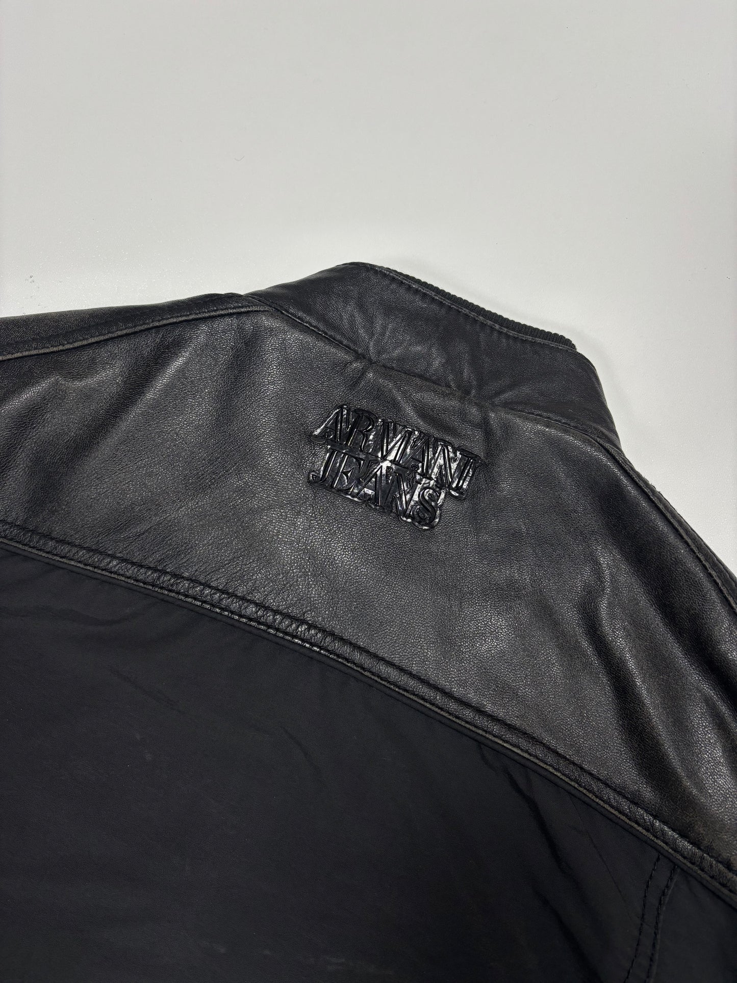 Armani Jeans Leather Jacket (L)