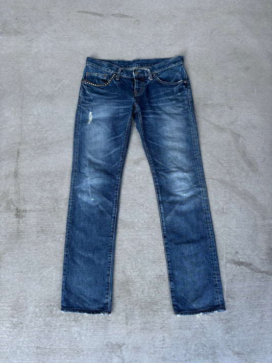 Hysteric Glamour Studded Faded Womens Denim (S)