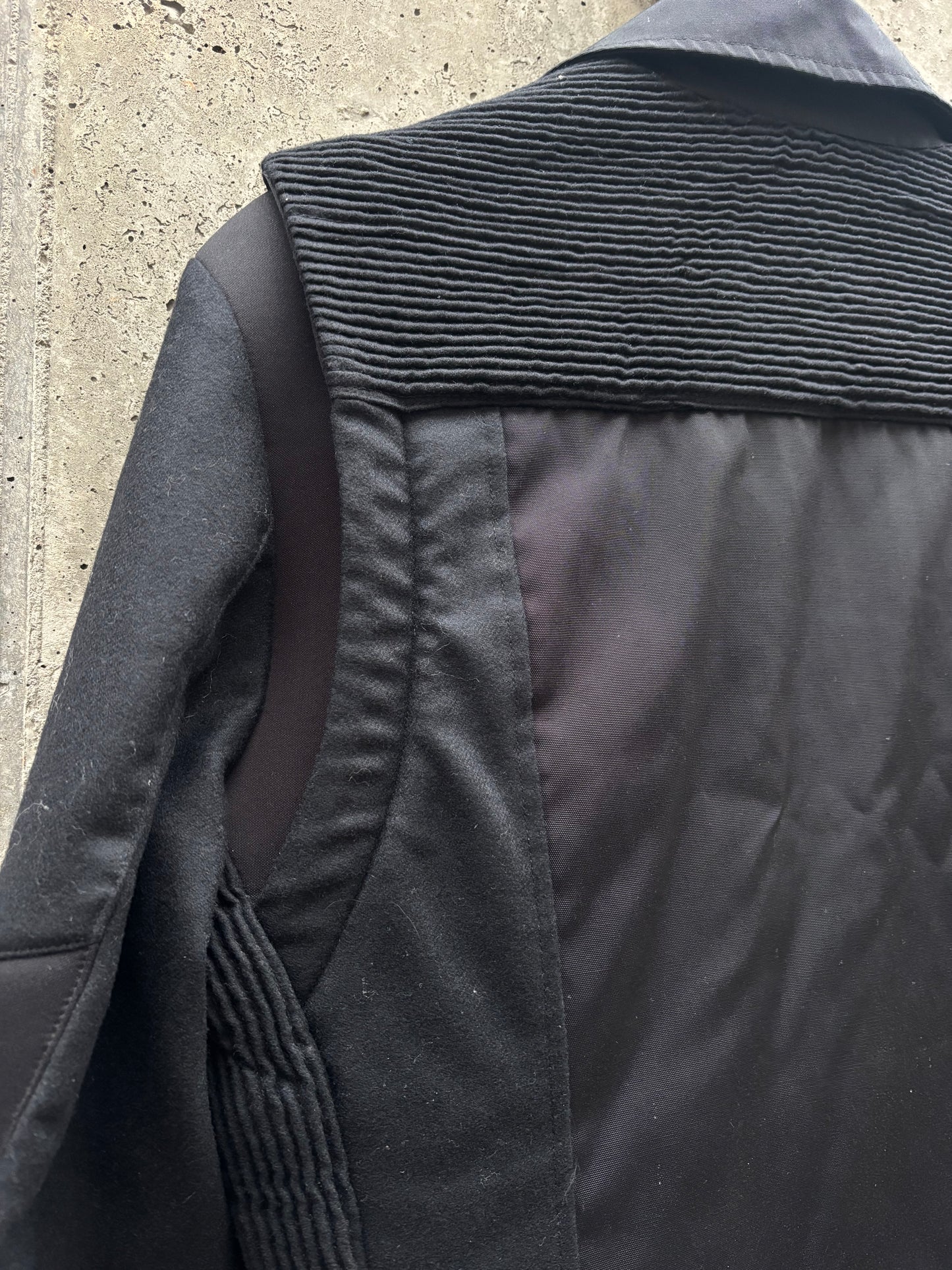 Balmain Perfecto Jetblack Nylon Jacket (48)