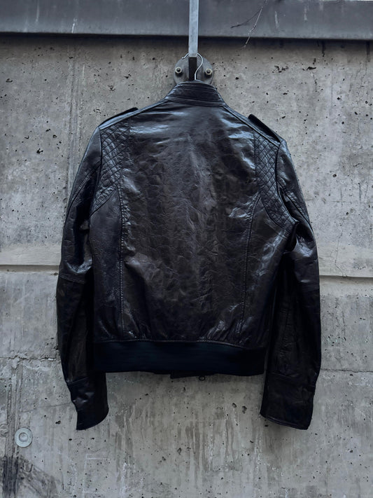 Halb Rider Asymmetrical Leather Jacket (L)