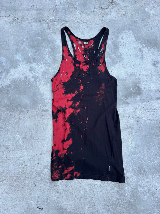 L.G.B. Distressed Blood Splatter Longsleeve and Tanktop (S)