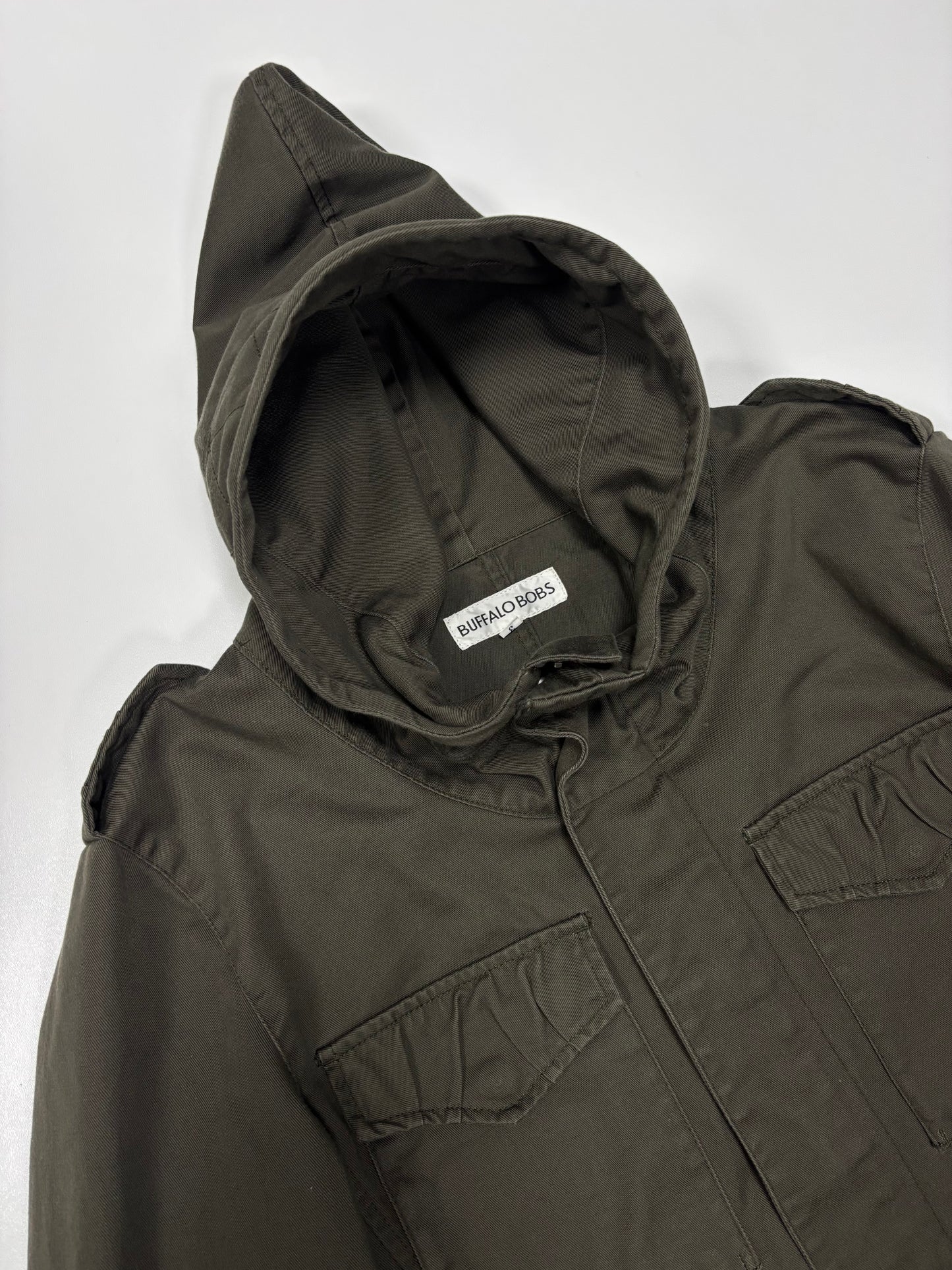 Japanese Buffalo Bobs Military Jacket with Metal Cord Hood (M)
