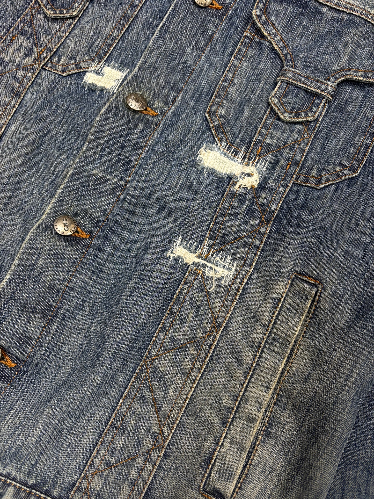 Costume National C'N'C Embroidered Denim Jacket (48)