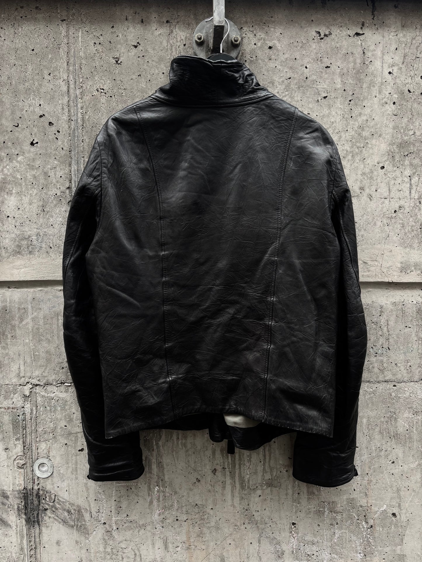 Preach Asymmetrical Lamb Leather Jacket (XL)