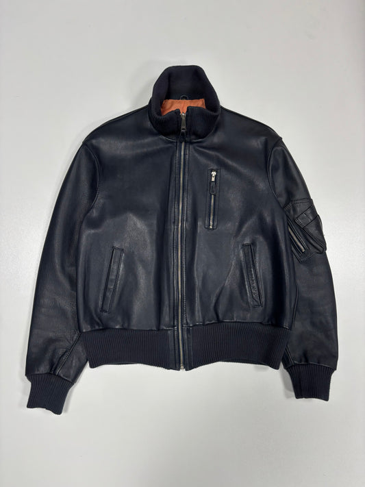 1980s Bundeswehr Flieger Leder Jacke (L)