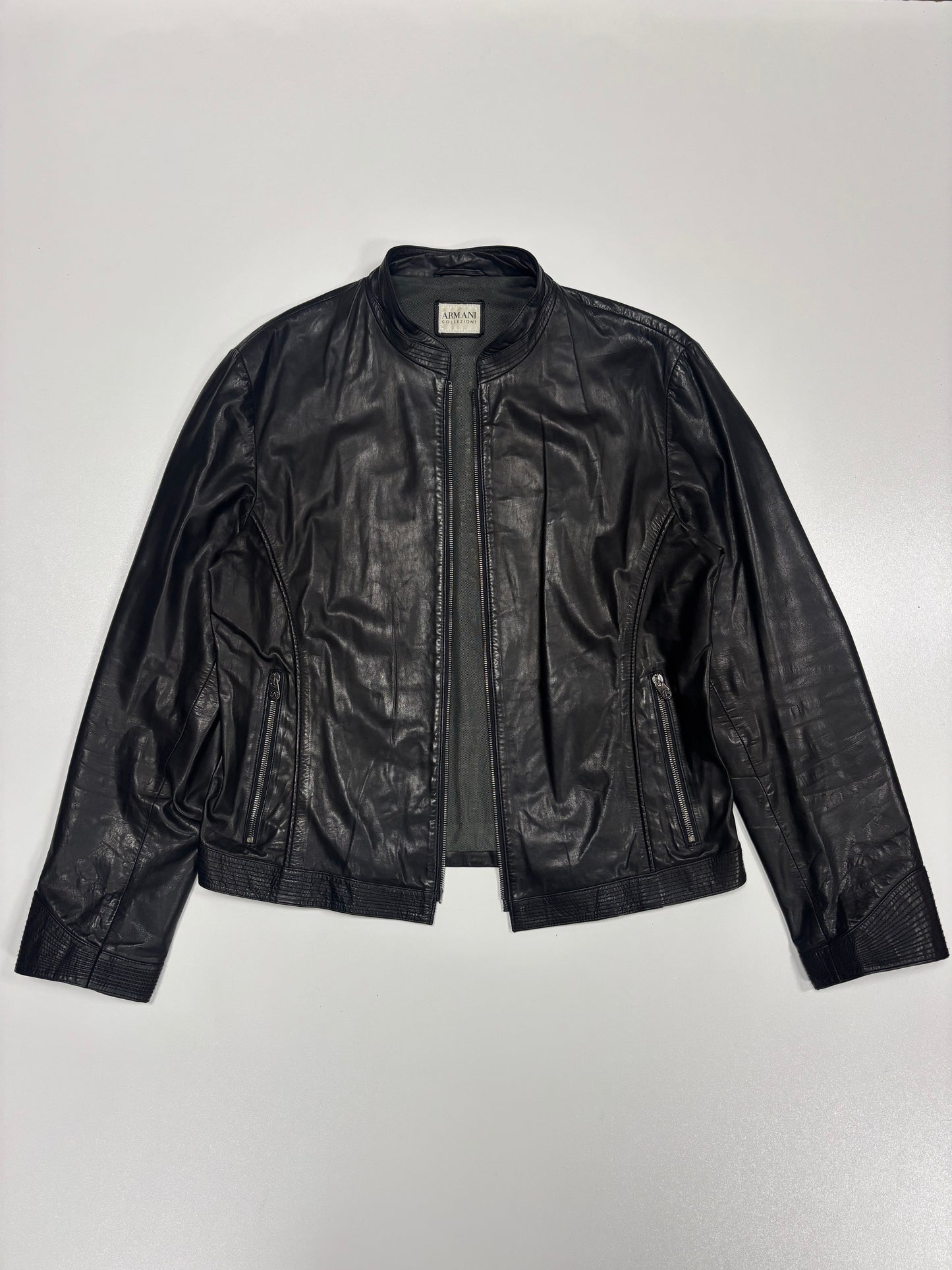 Armani Collezioni Tight fit Leather Jacket (M)
