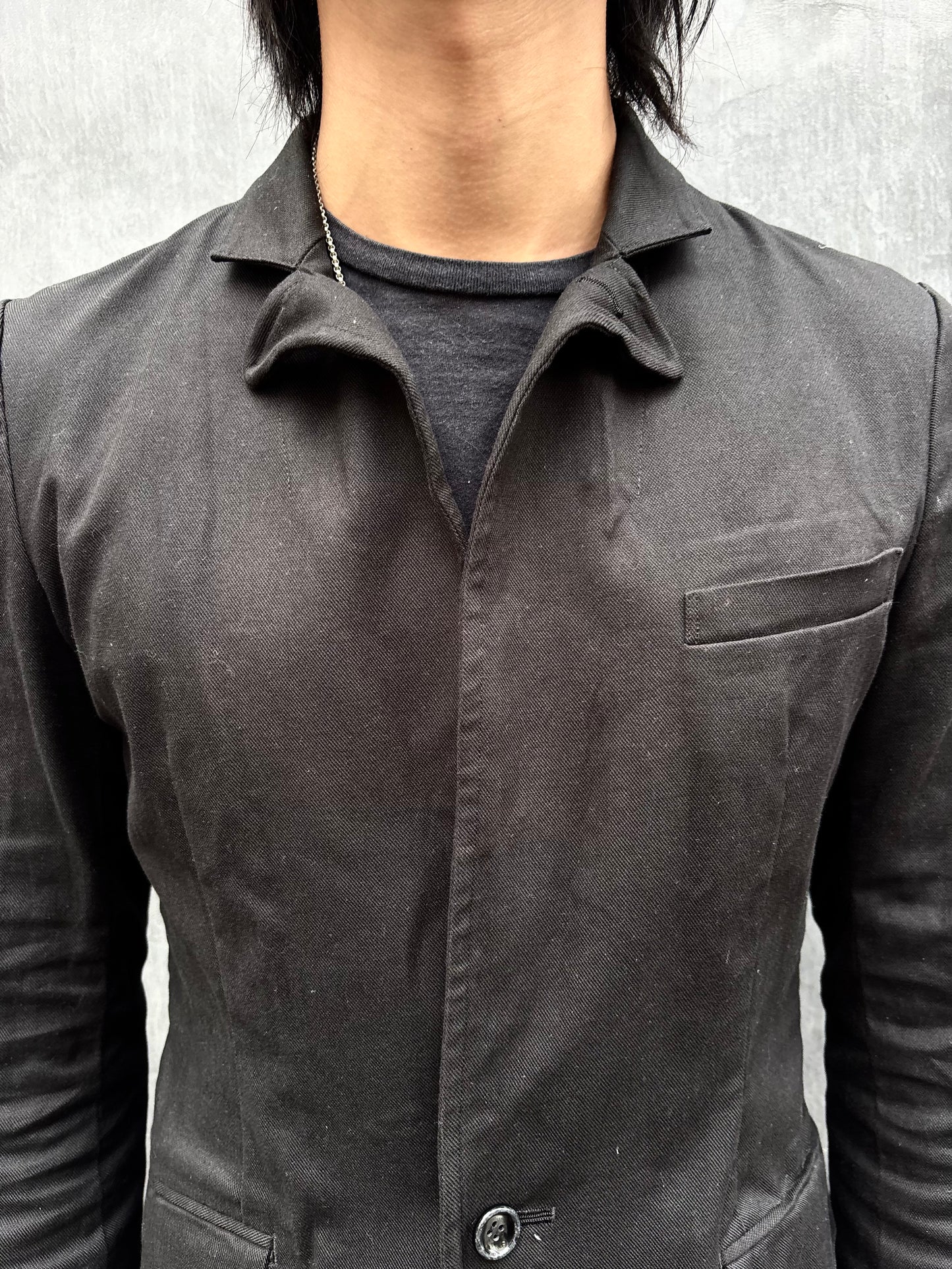 SS/08 Maniac Works Velvet Printed Skull Blazer (M)