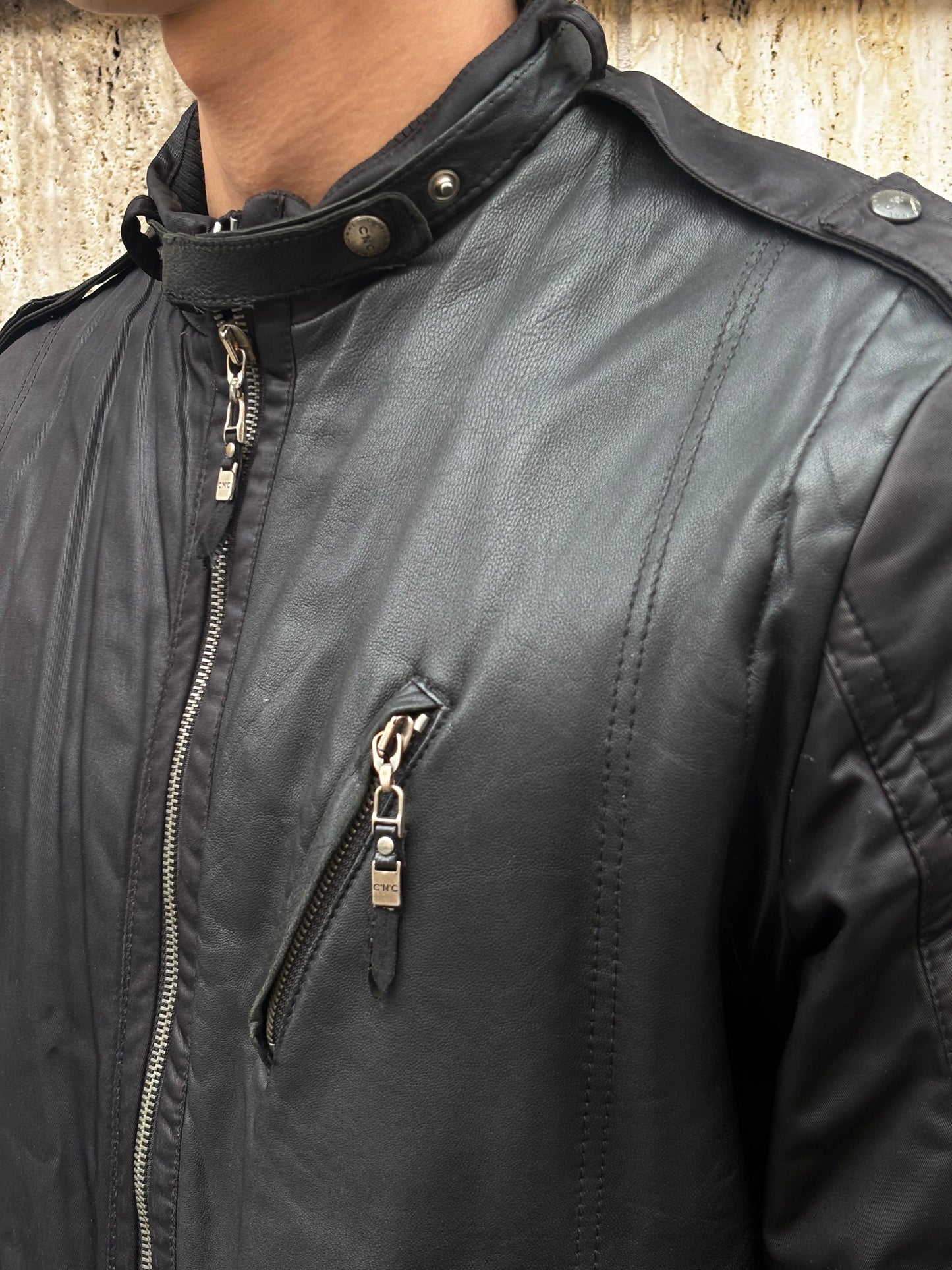 Costume National C'N'C Split Fabric Bomber (48)